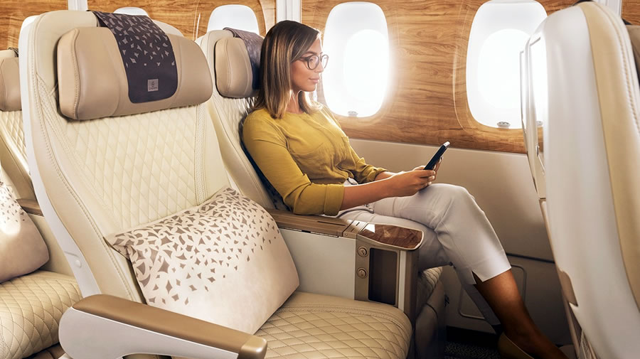 -Emirates ofrece conectividad Wi-Fi gratuita a bordo a todos sus pasajeros-