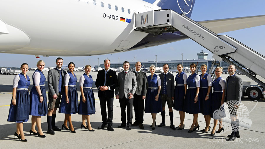 -Lufthansa Trachtencrews despegó de nuevo desde Munich-