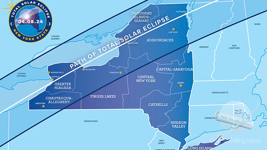-New York prepara un gran operativo para la llegada del eclipse total de sol-