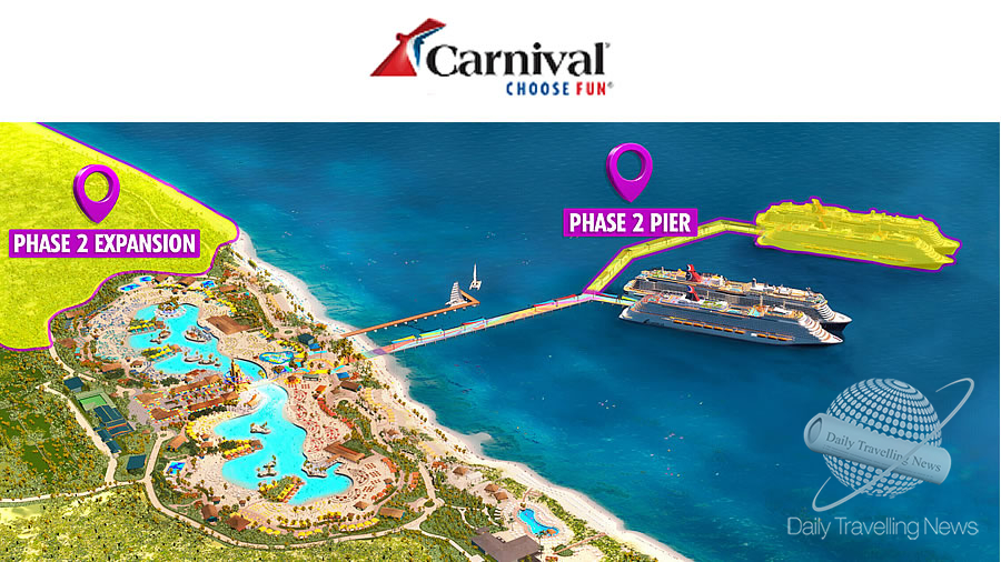 -Carnival Corporation anunci una nueva extensin del muelle para Celebration Key en las Bahamas-