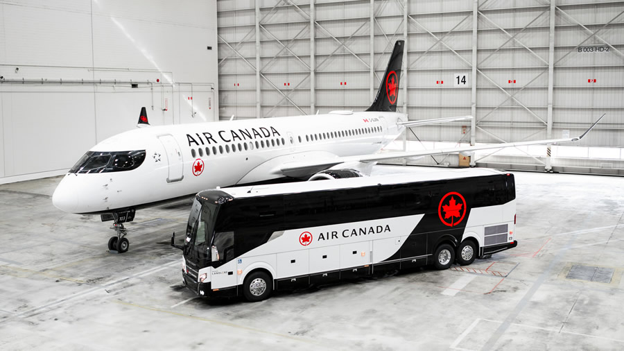 -Air Canada ampla sus servicios regionales con conexiones tierra-aire en buses de lujo-