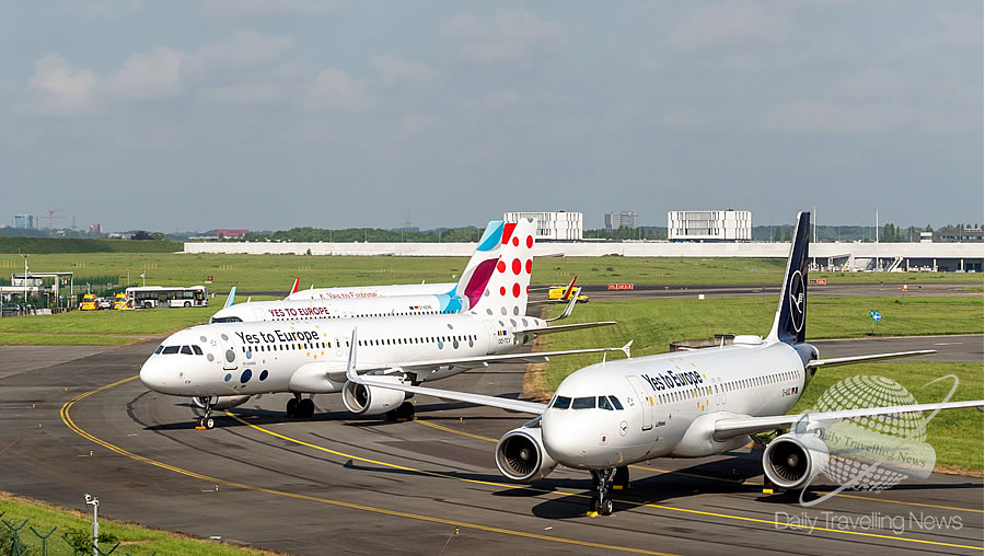 -El Grupo Lufthansa presenta cuatro aviones Yes to Europe en Bruselas-