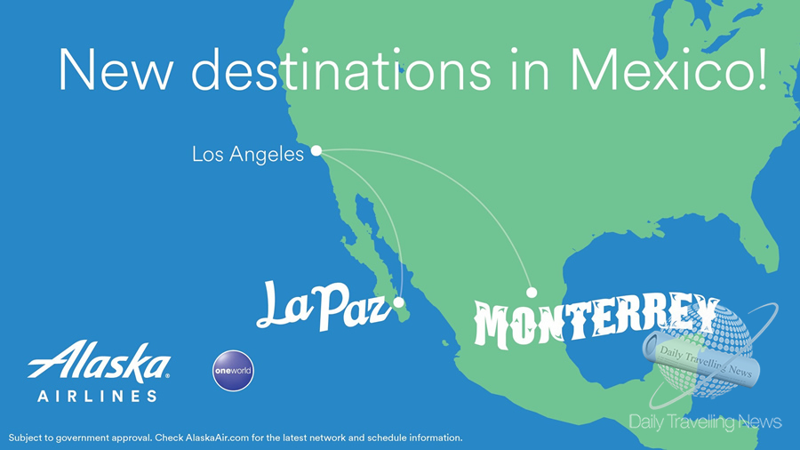 -Alaska Airlines lanza rutas histricas a La Paz y Monterrey en Mxico desde Los ngeles-