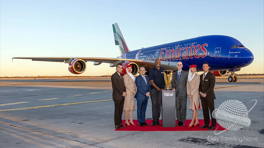 -Emirates transporta la NBA Cup a New York para marcar el inicio de la Emirates NBA Cup-