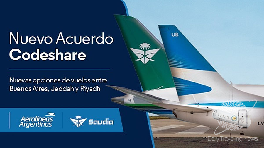 -Aerolneas Argentinas implementa un acuerdo de cdigo compartido con Saudi Airlines-