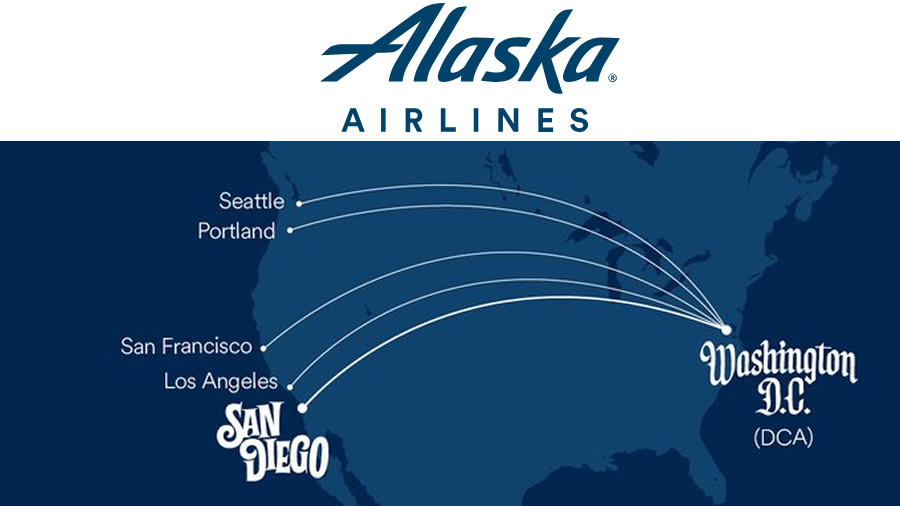 -Alaska Airlines conectar San Diego y Washington con vuelos directos-