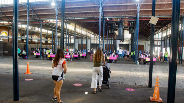 Ciudad de Buenos Aires: nuevo centro de testeo La Rural Peatonal Sarmiento