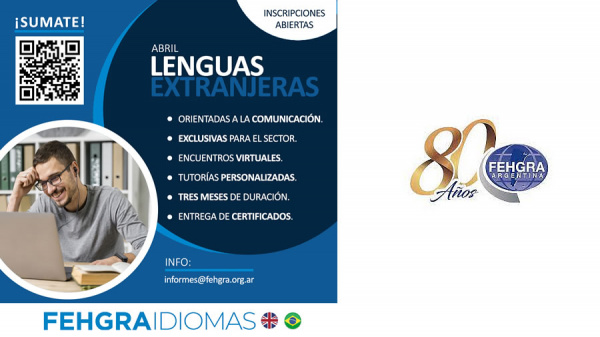 FEHGRA brinda cursos virtuales de Inglés y Portugués 