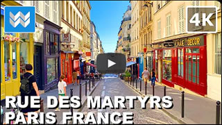 DailyWeb.tv - Recorrido Virtual por Rue Des Martyrs, París en 4K
