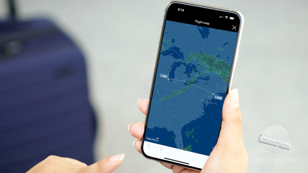United Airlines brinda informacin sobre el viaje con mapas de radar en tiempo real