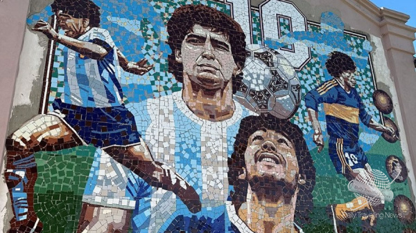 El Mural ms grande de Maradona estar en un pequeo pueblo entrerriano