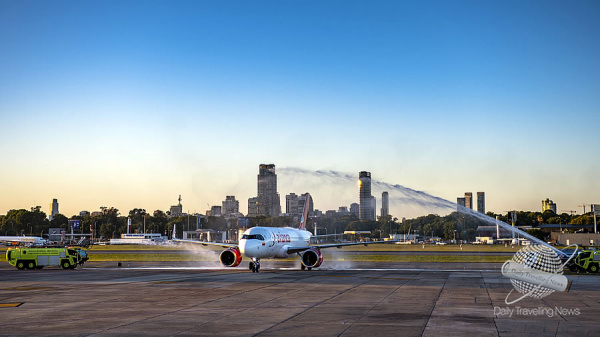 Avianca llega a el Aeroparque Jorge Newbery