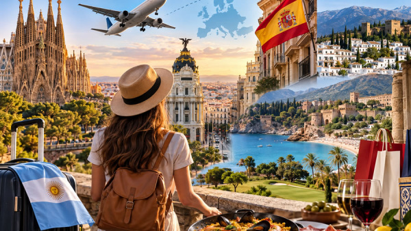 Espa�a recibi� 818.000 turistas argentinos durante el 2025