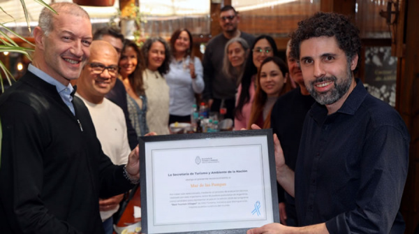 Mar de las Pampas recibi� su certificado como candidata a los Best Tourism Villages 2026