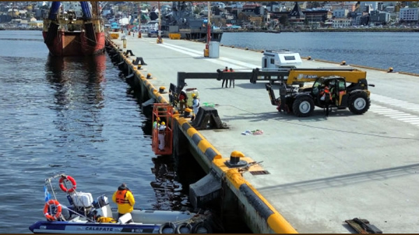ANPYN avanza con obras estructurales para la modernizaci�n del Puerto de Ushuaia